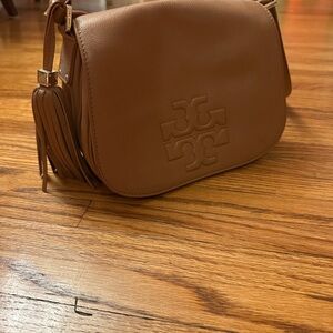 Tory Burch Tan Leather Crossbody Bag